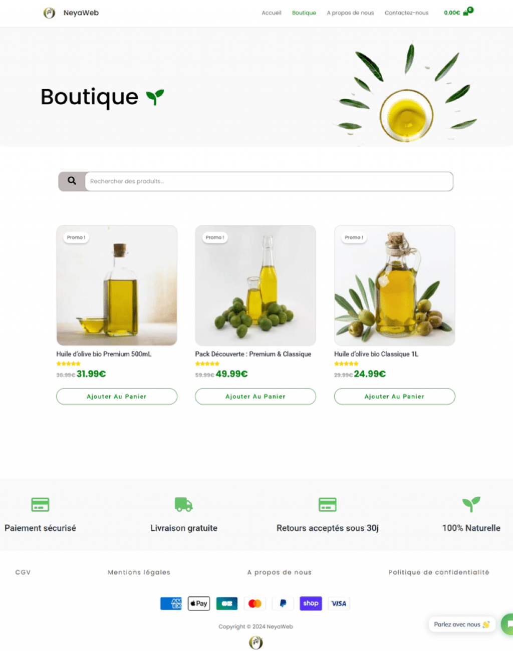 Ecommerce site Demo